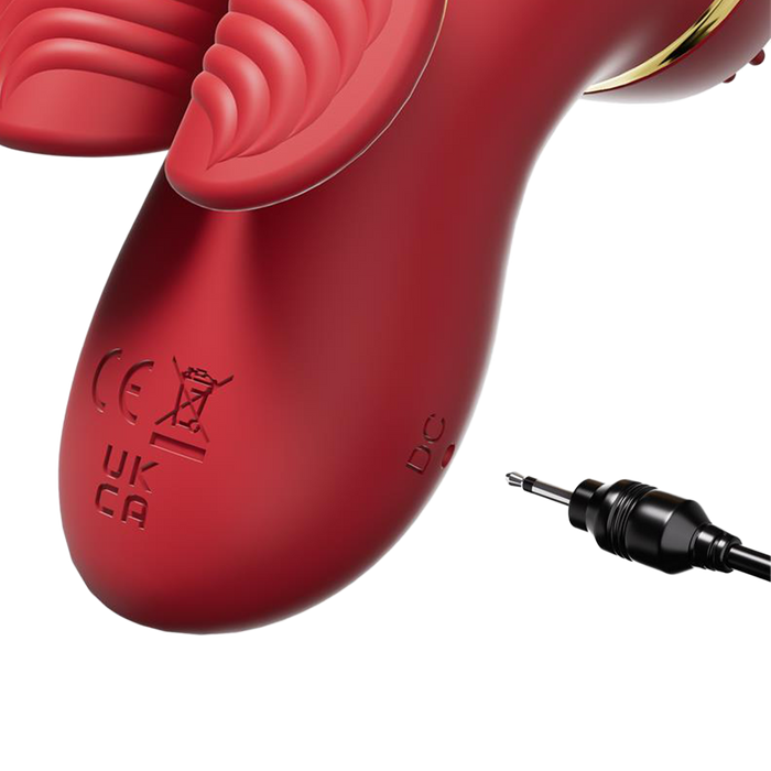 IY - Beeny - Multifunctionele vibrator - Met 4 Opzetstukjes - Rood-Erotiekvoordeel.nl