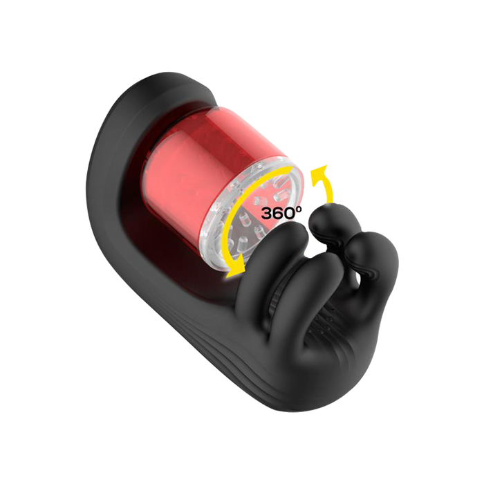 IY - Torky - Compressing Rotating Masturbator with App Control - Zwart-Erotiekvoordeel.nl