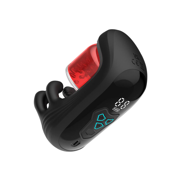 IY - Torky - Compressing Rotating Masturbator with App Control - Zwart-Erotiekvoordeel.nl