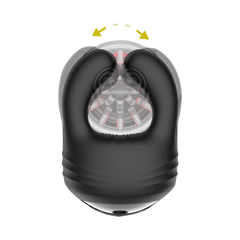 IY - Torky - Compressing Rotating Masturbator with App Control - Zwart-Erotiekvoordeel.nl