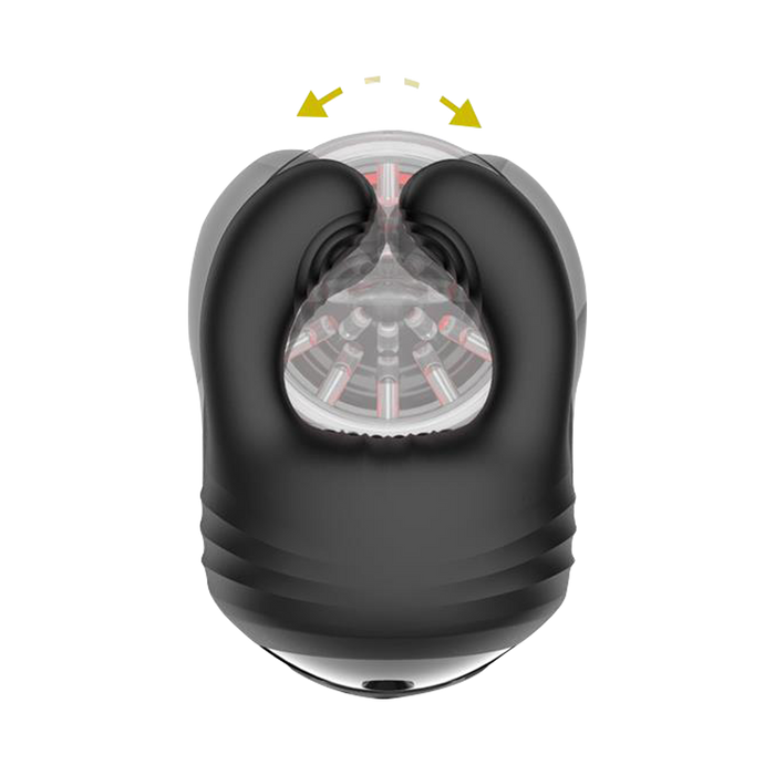 IY - Torky - Compressing Rotating Masturbator with App Control - Zwart-Erotiekvoordeel.nl