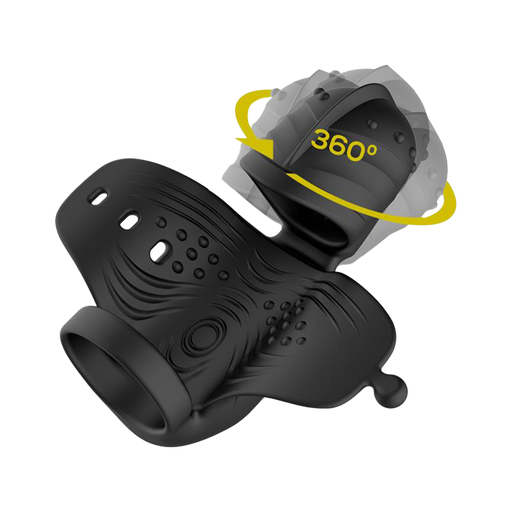 IY - Zonte - Roterende en Vibrerende Cap Masturbator - App Control – Zwart-Erotiekvoordeel.nl