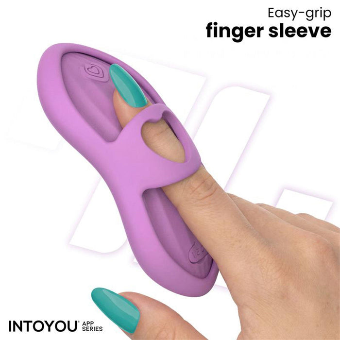 IY - Laia - Verwarmde Vingervibrator - Met App Control - Lila-Erotiekvoordeel.nl