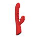 IY - Trixy - Driedubbele Kloppende Rabbit Vibrator met Likkende Tong - App Control - Rood-Erotiekvoordeel.nl