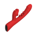 IY - Trixy - Driedubbele Kloppende Rabbit Vibrator met Likkende Tong - App Control - Rood-Erotiekvoordeel.nl