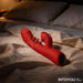 IY - Trixy - Driedubbele Kloppende Rabbit Vibrator met Likkende Tong - App Control - Rood-Erotiekvoordeel.nl