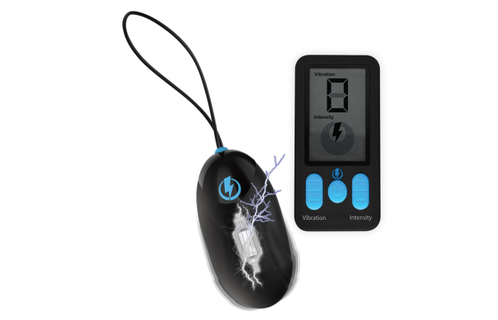 Zeus - E-Stim Pro Siliconen Vibrerend Ei met Afstandsbediening