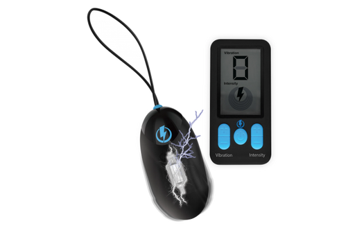 Zeus - E-Stim Pro Siliconen Vibrerend Ei met Afstandsbediening-Erotiekvoordeel.nl