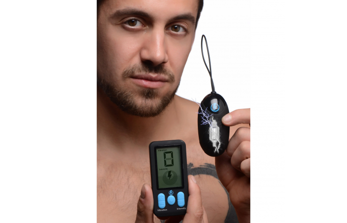 Zeus - E-Stim Pro Siliconen Vibrerend Ei met Afstandsbediening-Erotiekvoordeel.nl