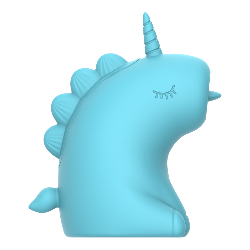 ER - Snowflake Unicorn - Clitoris Vibrator met Likkende Tong - Blauw-laced-up.nl