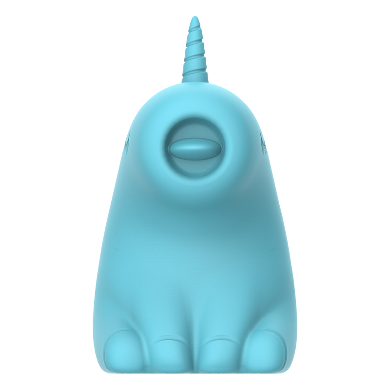 ER - Snowflake Unicorn - Clitoris Vibrator met Likkende Tong - Blauw-laced-up.nl