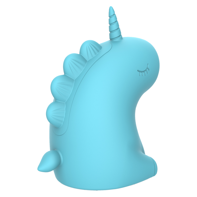 ER - Snowflake Unicorn - Clitoris Vibrator met Likkende Tong - Blauw-laced-up.nl