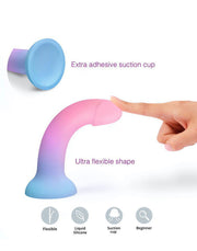 Love to Love - Utopia - Dildolls - Gladde Dildo - Roze/Violet/Blauw-laced-up.nl