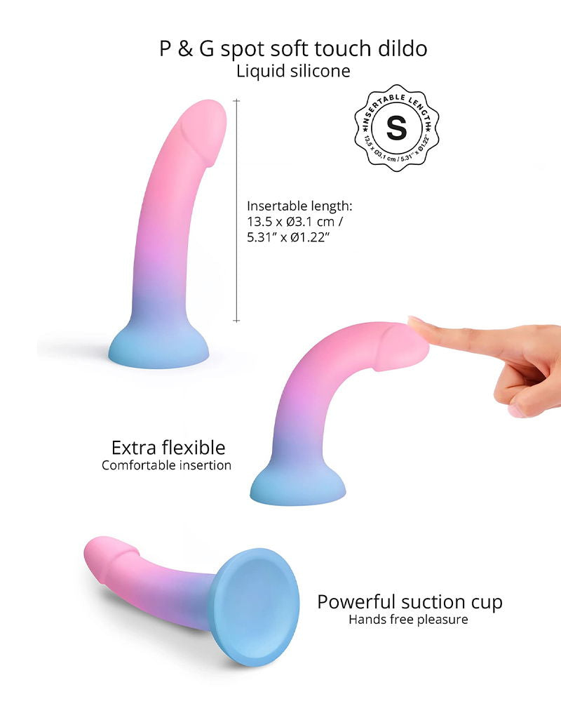 Love to Love - Utopia - Dildolls - Gladde Dildo - Roze/Violet/Blauw-laced-up.nl