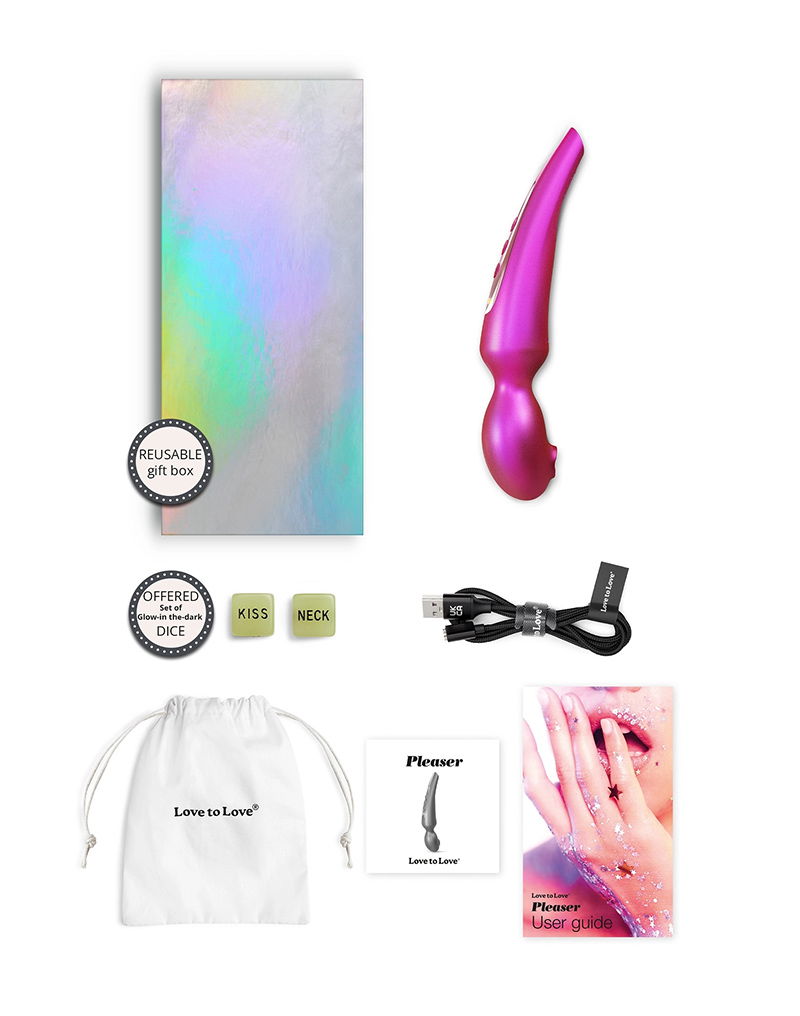 Love to Love - Pleaser - Wandvibrator - Iridescent Berry-laced-up.nl
