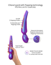 Love to Love - Pleaser - Wand Vibrator met Flapper Functie - Iridescent Night-laced-up.nl