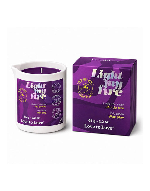 Love to Love - Light My Fire - Druppelkaars - Wax Play - Paars-Erotiekvoordeel.nl