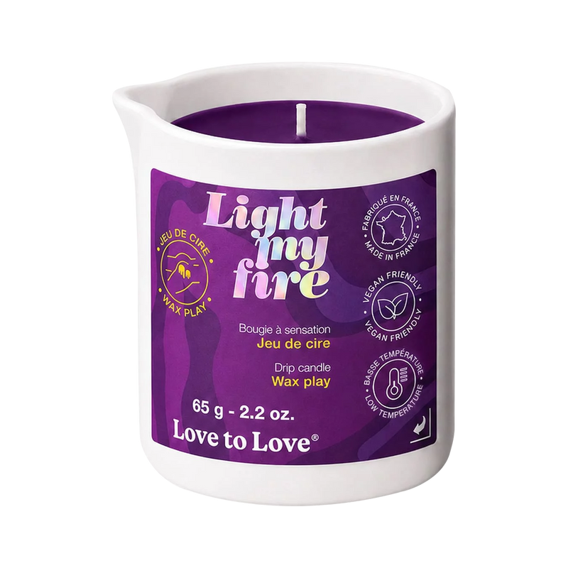 Love to Love - Light My Fire - Druppelkaars - Wax Play - Paars-Erotiekvoordeel.nl