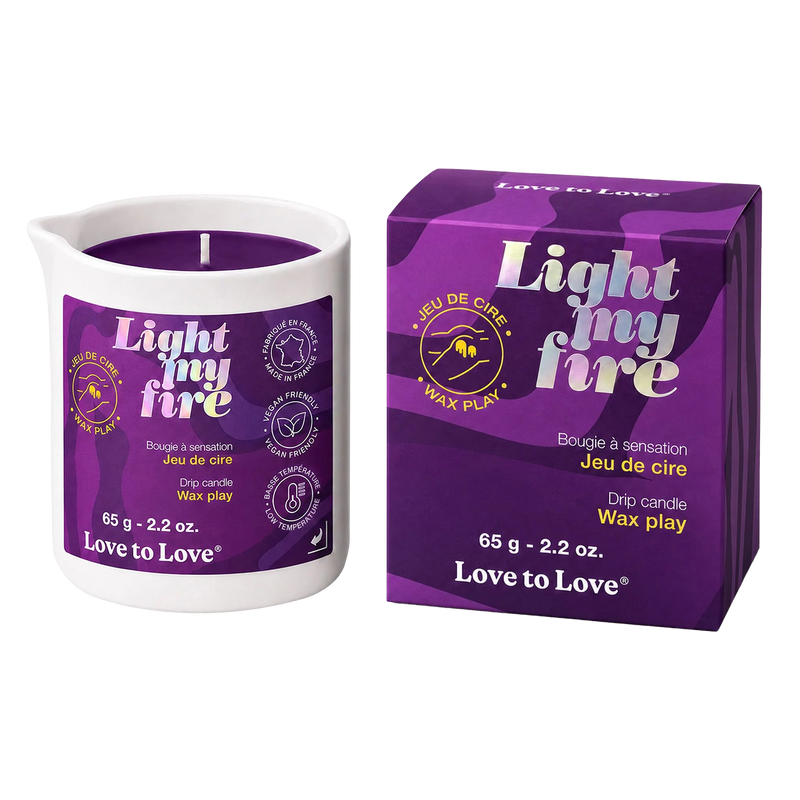 Love to Love - Light My Fire - Druppelkaars - Wax Play - Paars-Erotiekvoordeel.nl