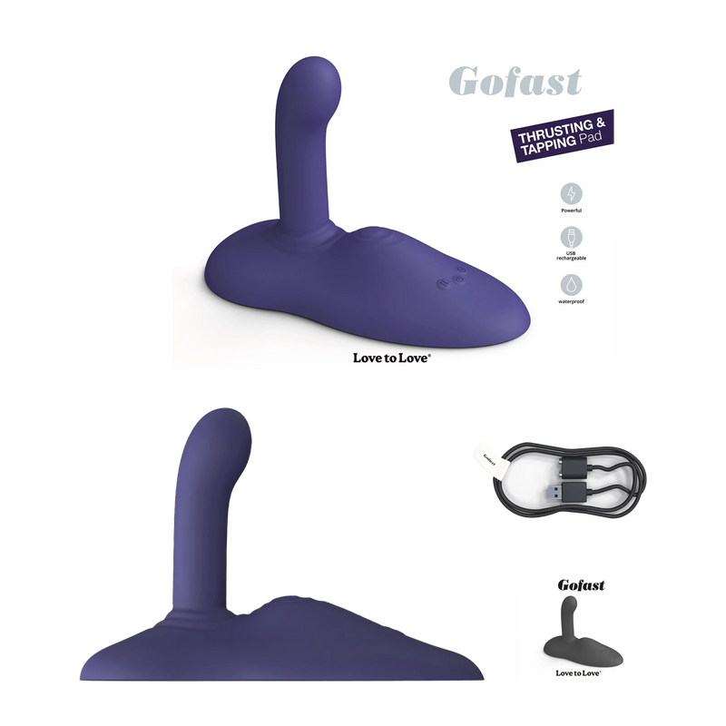 Love to Love – GOFAST - Zit-vibrator - Hands-free Vibrator - Vibrator-kussen - Midnight Indigo-Erotiekvoordeel.nl