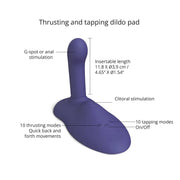 Love to Love – GOFAST - Zit-vibrator - Hands-free Vibrator - Vibrator-kussen - Midnight Indigo-Erotiekvoordeel.nl