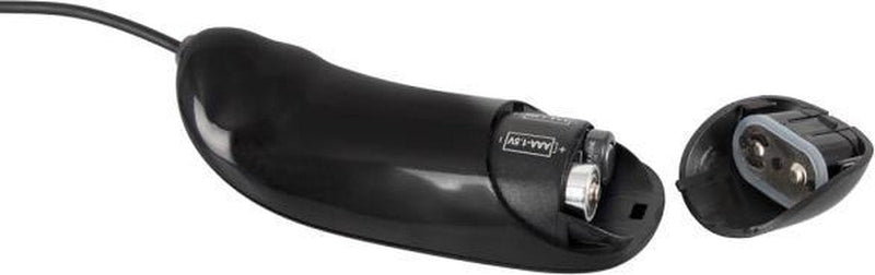 You2Toys – Siliconen Anale Vibrator met Kromming – Geschikt voor Voorbind Harnas – Zwart