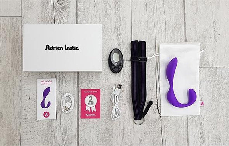 Adrien Lastic – Mr. Hook - Clitoris en G-spot Vibrator met Afstandsbediening – Paars-laced-up.nl