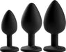 Lang Loys - Elegante Buttplug Set - 3 Stuks - Zwart-Erotiekvoordeel.nl
