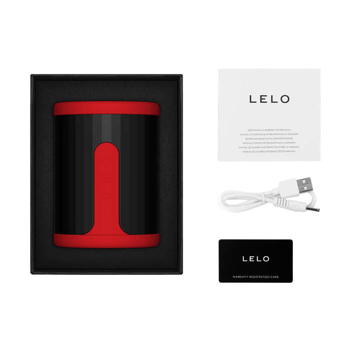 LELO - F2S Master Blaster- Stamina Trainer & Stroker - App Control - Rojo