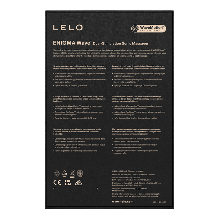 Lelo - Enigma Wave - G-spot en Luchtdruk Vibrator - Paars-Erotiekvoordeel.nl