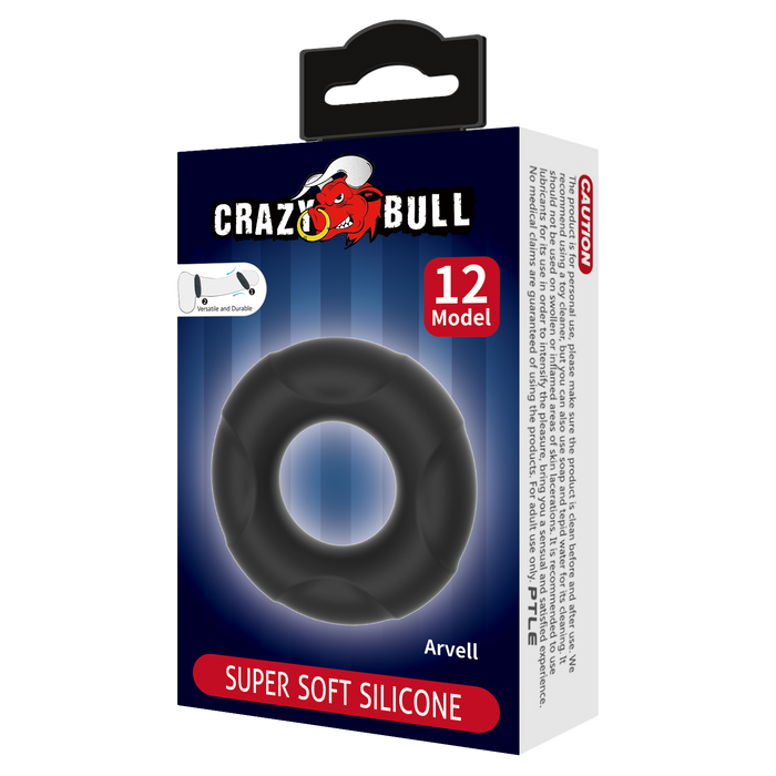 Crazy Bull - Arvell - Cockring - Model 12 - Zwart-laced-up.nl