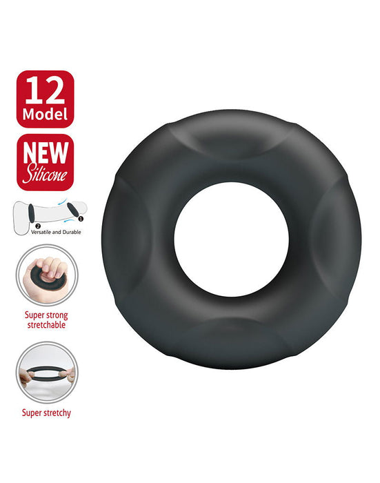 Crazy Bull - Arvell - Cockring - Model 12 - Zwart-laced-up.nl