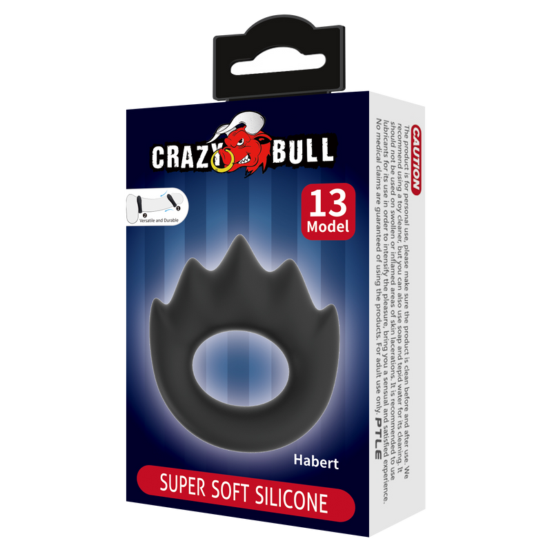 Crazy Bull - Habert - Cockring - Model 13 - Zwart-laced-up.nl