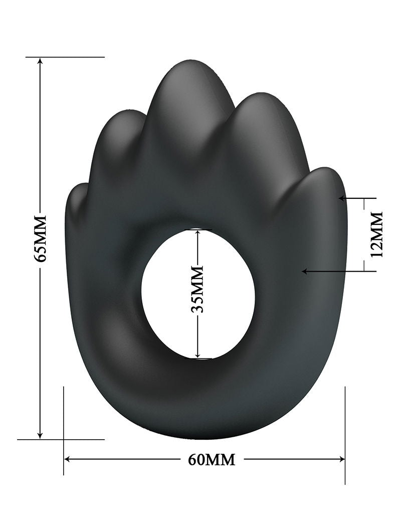 Crazy Bull - Habert - Cockring - Model 13 - Zwart-laced-up.nl