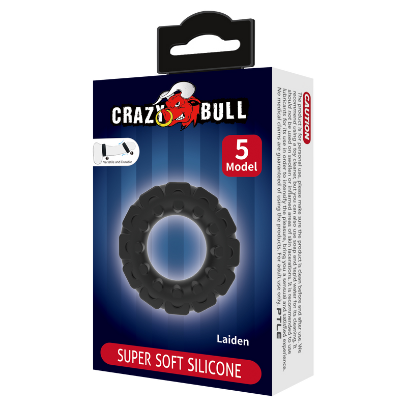 Crazy Bull - Laiden - Cockring - Model 5 - Zwart-laced-up.nl