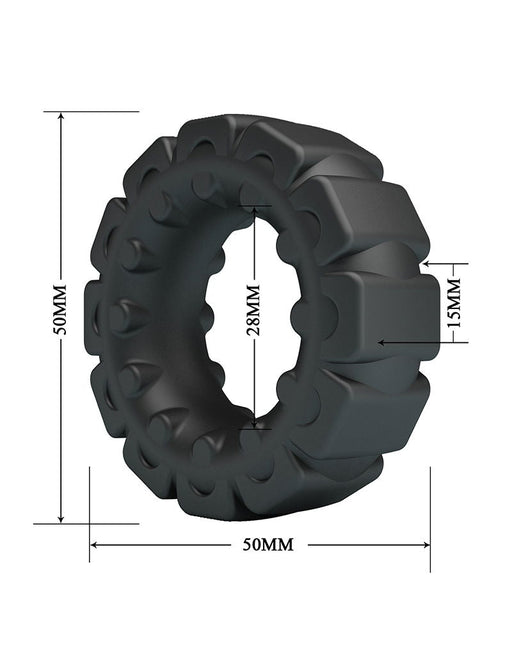 Crazy Bull - Laiden - Cockring - Model 5 - Zwart-Erotiekvoordeel.nl