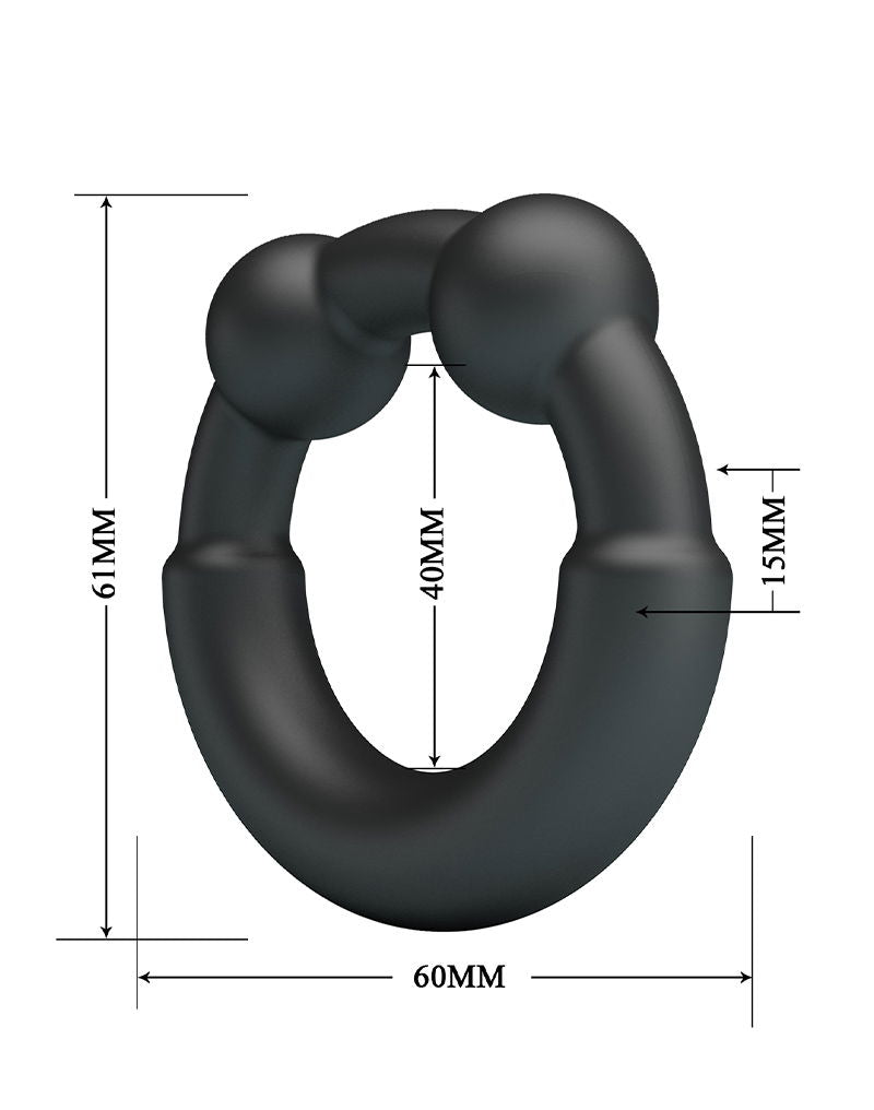Crazy Bull - Meco - Cockring - Model 15 - Zwart-Laced-up.nl