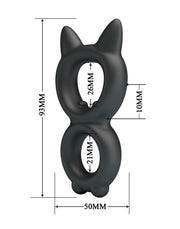 Crazy Bull - Toran - Cockring - Model 20 - Zwart-laced-up.nl