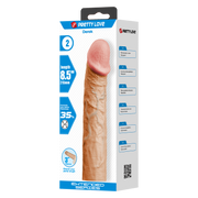 Pretty Love - Derek - Realistische Penis Sleeve - 215mm - Lichte Huidskleur-laced-up.nl