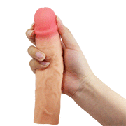 Pretty Love - Derek - Realistische Penis Sleeve - 215mm - Lichte Huidskleur-laced-up.nl
