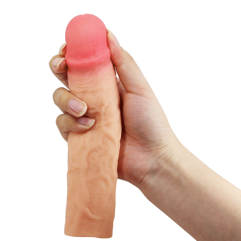 Pretty Love - Derek - Realistische Penis Sleeve - 215mm - Lichte Huidskleur-laced-up.nl