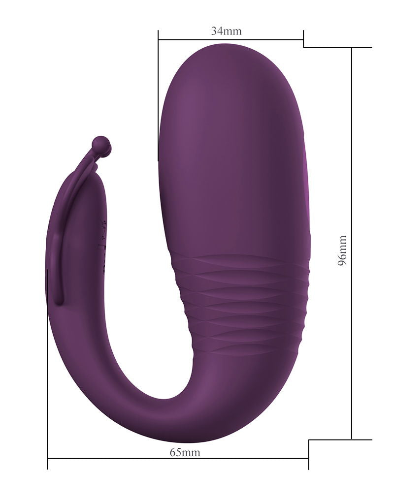Pretty Love - Klay - Stotende Ei-vibrator - App Control - Paars-Laced-up.nl