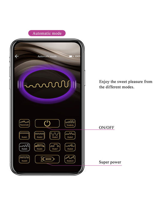 Pretty Love - Klay - Stotende Ei-vibrator - App Control - Paars-Laced-up.nl