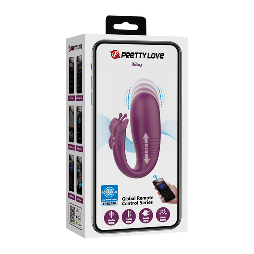 Pretty Love - Klay - Stotende Ei-vibrator - App Control - Paars-Erotiekvoordeel.nl