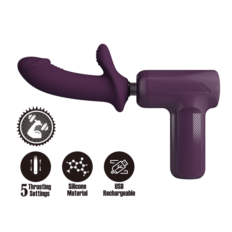 Pretty Love - DJ Scholar - Stotende Massager - Paars-laced-up.nl