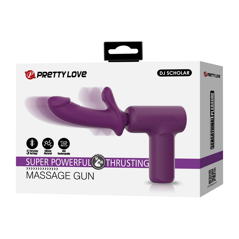 Pretty Love - DJ Scholar - Stotende Massager - Paars-laced-up.nl