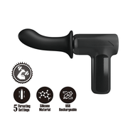 Pretty Love - DJ Scholar - Stotende Massager - Zwart-laced-up.nl