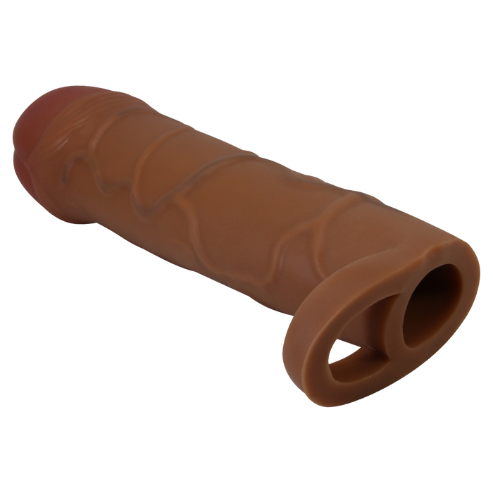 Pretty Love - Bunion - Verlengende Penis Sleeve met Cockring - 25mm - Bruin-Erotiekvoordeel.nl