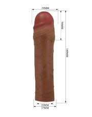Pretty Love - Chane - Penisverlenger - 50mm - Bruin-laced-up.nl