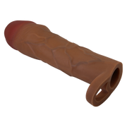 Pretty Love - Hani - Verlengende Penis Sleeve met Cockring - 50mm - Bruin-laced-up.nl